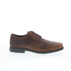 Rockport Mens Robinsyn Waterproof Plain Toe Brown Shoes (NWT)